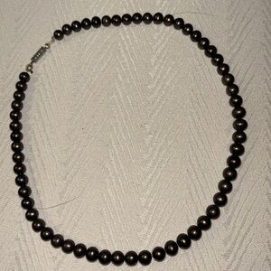 Bronze Choker Pearl Necklace